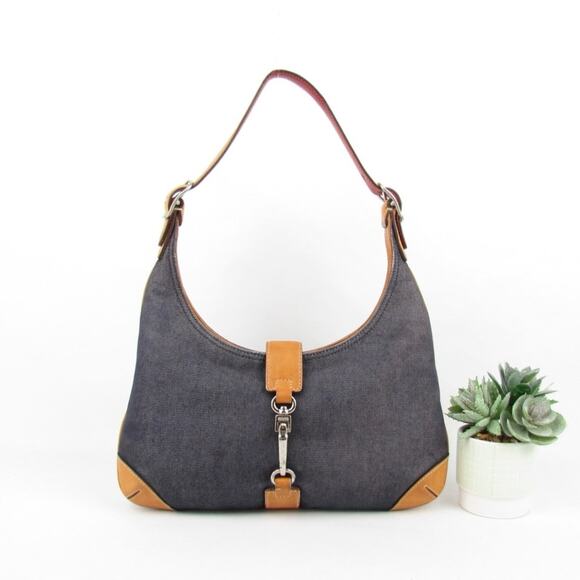 Coach Y2K Vintage Denim Hobo Bag - Picture 1 of 8